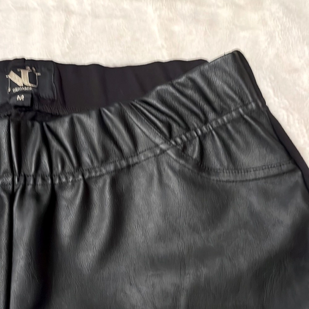NU Denmark Black Faux Leather Pants Size M - Picture 5 of 9